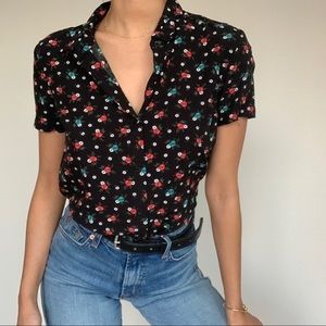 Floral Button Down Shirt